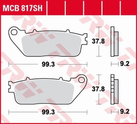 TRW LUCAS ZF KLOCKI HAMULCOWE KH488 SINTER STREET HONDA VFR 800F 14-, 800X TRW LUCAS ZF KLOCKI HAMULCOWE KH488 SINTER STREET HONDA VFR 800F 14-, 800X