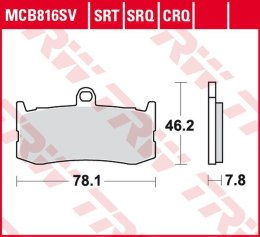 TRW LUCAS ZF KLOCKI HAMULCOWE KH491 SINTER STREET TRIUMPH DAYTONA 675 09- 17 PRZÓD
