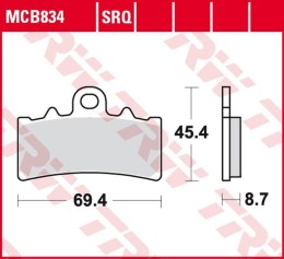 TRW LUCAS ZF KLOCKI HAMULCOWE KH606 ORGANIC BMW G 310GS/R 16-, C 400GT/X 18