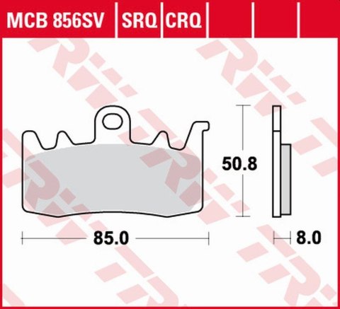 TRW LUCAS ZF KLOCKI HAMULCOWE KH630 CARBON RACING BMW R 1200R/RS 14-18, S 1