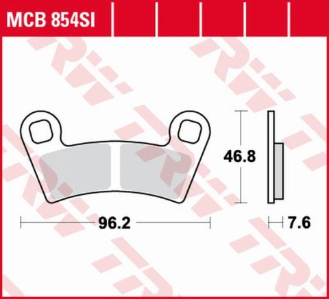TRW LUCAS ZF KLOCKI HAMULCOWE KH657 SINTER OFFROAD POLARIS RANGER 400 10-,