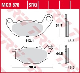 TRW LUCAS ZF KLOCKI HAMULCOWE KH663 SINTER TRACK YAMAHA YZF 250R 15-, X-MAX