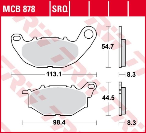 TRW LUCAS ZF KLOCKI HAMULCOWE KH663 SINTER TRACK YAMAHA YZF 250R 15-, X-MAX TRW LUCAS ZF KLOCKI HAMULCOWE KH663 SINTER TRACK YAMAHA YZF 250R 15-, X-MAX