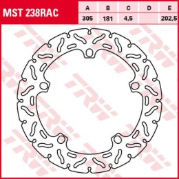 TRW LUCAS ZF TARCZA HAMULCOWA PRZÓD BMW R 1100S 98- 00, 1200GS/ADV 04- 18 305X181X4,5MM WAVE