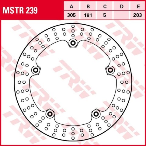TRW LUCAS ZF TARCZA HAMULCOWA PRZÓD BMW R 850C/GS/R 05-01, 1150GS/ADV 99-05