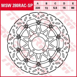 TRW LUCAS ZF TARCZA HAMULCOWA PRZÓD DUCATI EVO CORSE 848 12-13, DESMODEDICI