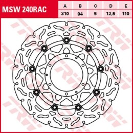 TRW LUCAS ZF TARCZA HAMULCOWA PRZÓD HONDA CBR 600RR 03-16, CB 1000R 08-16,