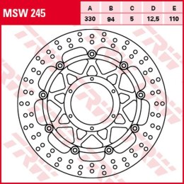 TRW LUCAS ZF TARCZA HAMULCOWA PRZÓD HONDA CBR 900RR FIREBLADE '00-'03
