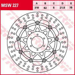 TRW LUCAS ZF TARCZA HAMULCOWA PRZÓD HONDA CBR 900RR FIREBLADE '98-'99