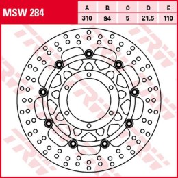 TRW LUCAS ZF TARCZA HAMULCOWA PRZÓD HONDA CTX 1300 14- 16, STX PANEUROPEAN 02- 16 310X94X5MM