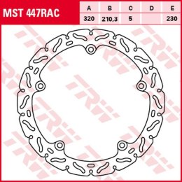 TRW LUCAS ZF TARCZA HAMULCOWA PRZÓD HONDA CTX 700 14-17, NC 700D/S/X/XA 12-