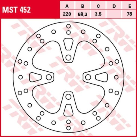 TRW LUCAS ZF TARCZA HAMULCOWA PRZÓD HONDA NSC 50 VISION 12-, AFS 110 11-, S