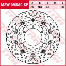 TRW LUCAS ZF TARCZA HAMULCOWA PRZÓD SUZUKI GSX-R 600 08- 16, 750 1000 07- 16 310X102X5,5MM WAVE