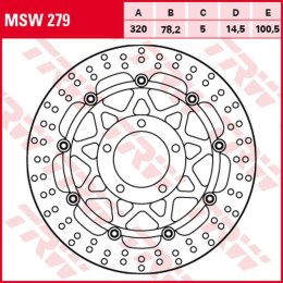 TRW LUCAS ZF TARCZA HAMULCOWA PRZÓD TRIUMPH DAYTONA/SPEED TRIPLE 955 02-06,
