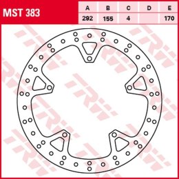 TRW LUCAS ZF TARCZA HAMULCOWA PRZÓD YAMAHA YZF 125R '08-'13 (292X155X4MM)