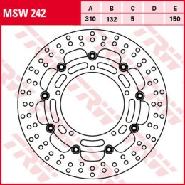 TRW LUCAS ZF TARCZA HAMULCOWA PRZÓD YAMAHA YZF R6 04-16, FZ-8N/S FAZER 10-1