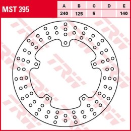 TRW LUCAS ZF TARCZA HAMULCOWA TYŁ APRILIA SR 125/300 11-, GILERA NEXUS 250