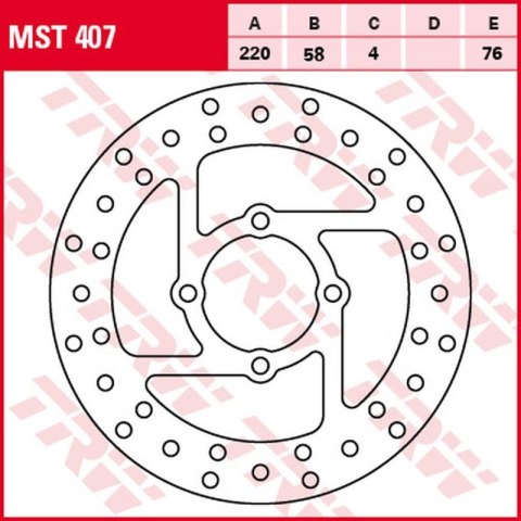 TRW LUCAS ZF TARCZA HAMULCOWA TYŁ DERBI DXR 200/250 04-08, YAMAHA YFS 200 B