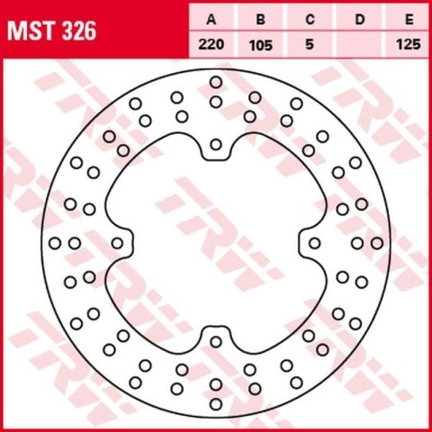 TRW LUCAS ZF TARCZA HAMULCOWA TYŁ HONDA XL 250R BAJA 88-91, NX 500/650 DOMI
