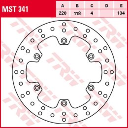 TRW LUCAS ZF TARCZA HAMULCOWA TYŁ KAWASAKI KLX 400R 03-06, SUZUKI DR 125SM