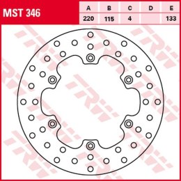 TRW LUCAS ZF TARCZA HAMULCOWA TYŁ YAMAHA DT 125R 91-06, 125X 05-06, TDR 125