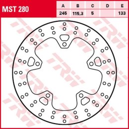 TRW LUCAS ZF TARCZA HAMULCOWA TYŁ YAMAHA XJ6 600F DIVERSION, XJ6 600N/S '09-'16, (245X115X5MM)