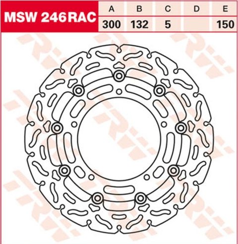 TRW LUCAS ZF TARCZA HAMULCOWA PRZÓD YAMAHA YZF R25, R3, MT-03 15-, FZ-6N/S