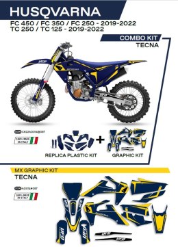 UFO KPL PLASTIKÓW HUKIT622087 PLUS NAKLEJEK HUSQVARNA TC 125/250 19-22; FC