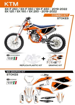UFO KPL PLASTIKÓW KTKIT522042 PLUS NAKLEJEK KTM SX/SXF 125/150/250/350/450