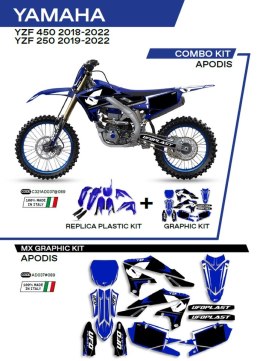UFO KPL PLASTIKÓW YAKIT321089 PLUS NAKLEJEK YAMAHA YZF 250 19-22; 450 18-22