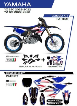 UFO KPL PLASTIKÓW YAKIT324001 PLUS NAKLEJEK YAMAHA YZ 125/250 22 W ZESTAWIE