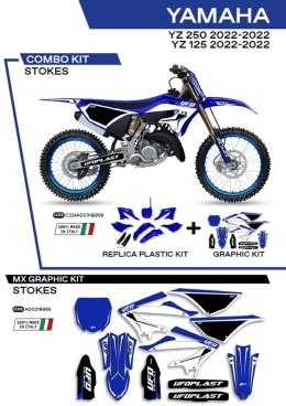 UFO KPL PLASTIKÓW YAKIT324999 PLUS NAKLEJEK YAMAHA YZ 125/250 22 W ZESTAWIE