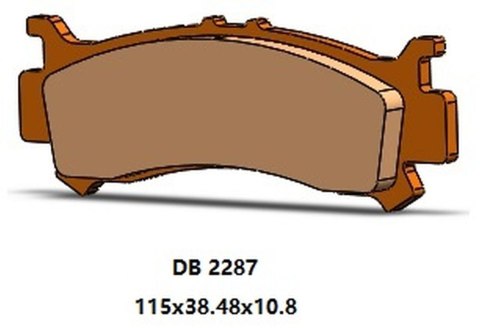 DELTA BRAKING KLOCKI HAMULCOWE KH702 PRAWY PRZÓD SXS 1000 PIONEER 16-22, XSX TALON 19-22