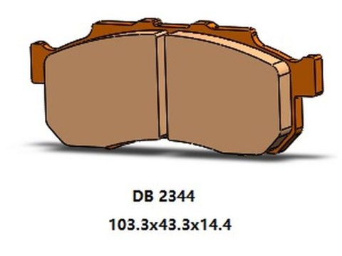 DELTA BRAKING KLOCKI HAMULCOWE KH712 PRZÓD SXS 500 PIONEER 15-22, 520 21-22, 700 16-22