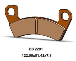 DELTA BRAKING KLOCKI HAMULCOWE KH741 PRZÓD ARCTIC CAT WILDCAT 700 15-19, STAMPEDE 900 17-19