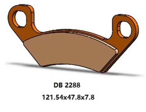 DELTA BRAKING KLOCKI HAMULCOWE KH742 TYŁ ARCTIC CAT PROWLER 812 PRO 19-21,