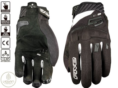 FIVE GLOVES RĘKAWICE TEKSTYLNE DAMSKIE RS3 EVO WOMAN KOLOR CZARNY ROZMIAR 8 FIVE GLOVES RĘKAWICE TEKSTYLNE DAMSKIE RS3 EVO WOMAN KOLOR CZARNY ROZMIAR 8