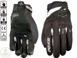 FIVE GLOVES RĘKAWICE TEKSTYLNE DAMSKIE RS3 EVO WOMAN KOLOR CZARNY ROZM 10