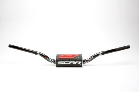 SCAR RACING KIEROWNICA 28,6 MM RC BEND BLACK/BIAŁY GĄBKA BLACK/BIAŁY/RED