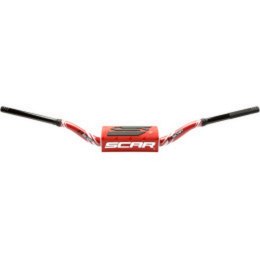 SCAR RACING KIEROWNICA 28,6MM MODEL RC BEND RED/BLACK GĄBKA RED/BLACK/WHITE