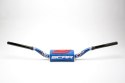 SCAR RACING KIEROWNICA 28,6MM MODEL RC BEND BLUE/BLACK GĄBKA BLUE/WHITE/RED