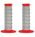 SCAR RACING MANETKI OFF-ROAD 22+25 MM Z WYPUSTKAMI DWUSKŁADNIKOWE SZARY/RED