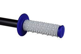 SCAR RACING MANETKI OFF-ROAD Z WYPUSTKAMI DWUSKŁADNIKOWE KOLOR SZARY/BLUE