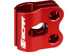 SCAR RACING UCHWYT MOCOWANIE PRZEWODU HAMULCOWEGO PRZÓD HONDA FANTIC RED