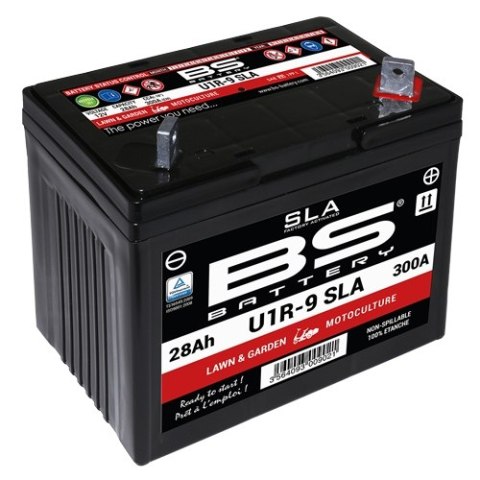 BS AKUMULATOR SLA U1R-9 12V 28AH 195X125X176 BEZOBSŁUGOWY ZALANY KOSIARKA
