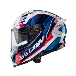 CABERG KASK INTEGRALNY AVALON X OPTIC KOL. BIAŁY/NIEBIESKI/CZERWONY ROZM M
