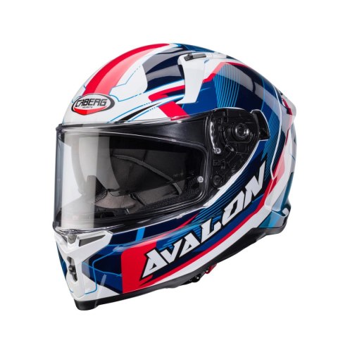 CABERG KASK INTEGRALNY AVALON X OPTIC KOL. BIAŁY/NIEBIESKI/CZERWONY ROZM S