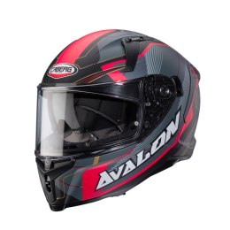 CABERG KASK INTEGRALNY AVALON X OPTIC UNI BLACK MAT/SZARY/RED ROZM M