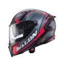 CABERG KASK INTEGRALNY AVALON X OPTIC UNI BLACK MAT/SZARY/RED ROZM XS
