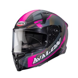 CABERG KASK INTEGRALNY AVALON X OPTIC KOL. CZARNY MAT/SZARY/FUKSJA ROZM XS